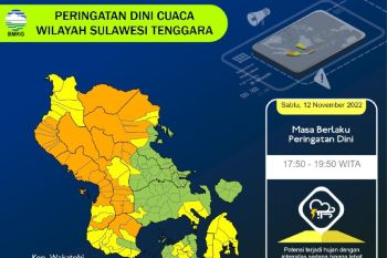 BMKG sebut wilayah Sultra umumnya cerah hingga berawan