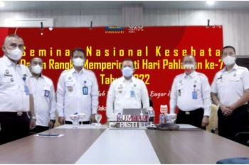 Kemenkumham Sumsel Ikuti Seminar Nasional Kesehatan Hari Pahlawan Ke-77