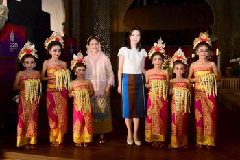 Iriana Joko Widodo ajak Ibu Negara Korsel  Madam Kim Keon-hee hadiri jamuan minum teh