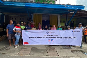 Pertamina Papua salurkan bantuan korban kebakaran pasar Tanjung Ria Jayapura