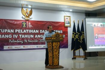 Kakanwil Kemenkumham Sumsel tutup Pelatihan Dasar CPNS Gelombang IV 2022