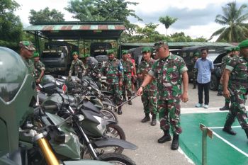 Kodim 1708/BN lakukan pemeriksaan kendaraan dinas