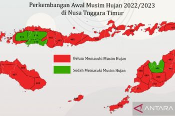 BMKG sebut empat zona musim di NTT masuki musim hujan
