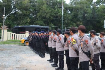 Polda Lampung dukung Polres dalam pengamanan aksi unjuk rasa di Lampung Tengah