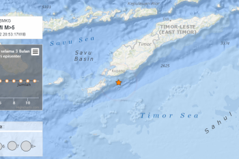Kota Kupang diguncang gempa bermagnitudo 5,5