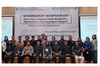BPS Kalteng latih puluhan wartawan di Palangka Raya