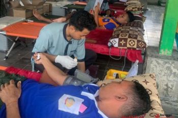 Kemenkumham NTB gelar donor darah ketersediaan stok darah