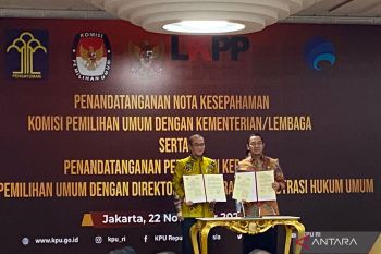KPU dan LKPP meneken MoU pengadaan barang dan jasa untuk Pemilu 2024