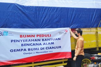 PT Telkom salurkan paket sembako untuk korban gempa Cianjur