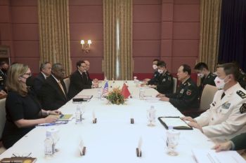 Menhan China Wei Fenghe dan AS gelar pembicaraan di Kamboja