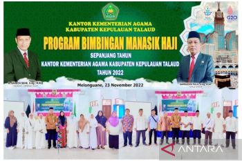 Kemenag lakukan bimbingan manasik haji di kabupaten kepulauan Sulut