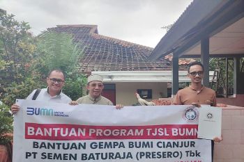 Tim tanggap bencana Semen Baturaja bantu korban bencana gempa Cianjur