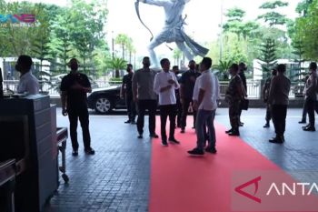 Jokowi tiba di Stadion GBK guna menghadiri Nusantara Bersatu