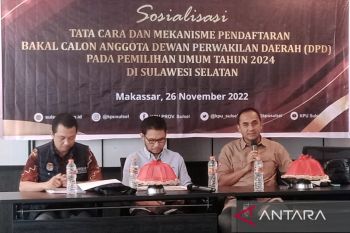 KPU Sulsel menunggu PKPU tentang pendaftaran calon anggota DPD