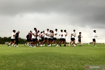 Timnas senior latihan perdana di Bali perkuat fisik