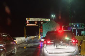 Tim Pamobvit Polda Sumsel cek kondisi tol Palembang-Lampung