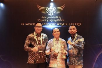 PTBA raih penghargaan Asia Sustainability Reporting Rating 2022