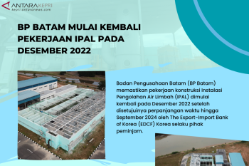 BP Batam mulai kembali pekerjaan IPAL pada Desember 2022