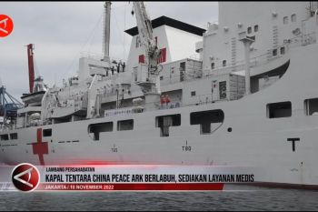 Kapal tentara China Peace Ark berlabuh, sediakan layanan medis