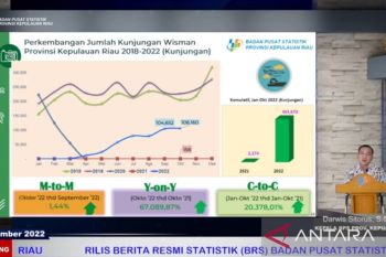 Jumlah wisman ke Kepri meningkat 1,44 persen pada Oktober 2022
