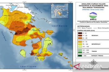 BMKG sebut awal Desember 2022 hujan masih terjadi di wilayah Sultra