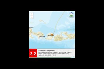 Lombok Timur diguncang gempa bumi magnitudo 3,2