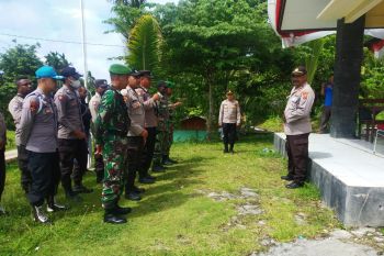 Koramil 1708-03/BB bersama Polsek Biak Barat laksanakan apel siaga