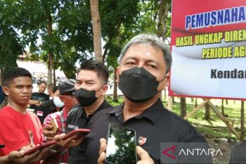 Polda Sultra ungkap 13 kg sabu dari 500 tersangka hingga November