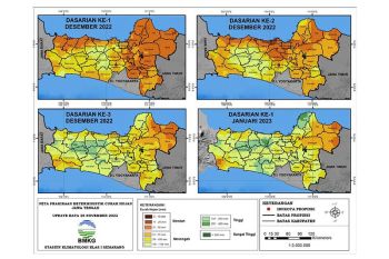 Prakiraan cuaca di Jateng oleh BMKG