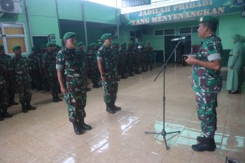Dandim Biak Numfor pimpin upacara pelepasan anggota yang pindah satuan