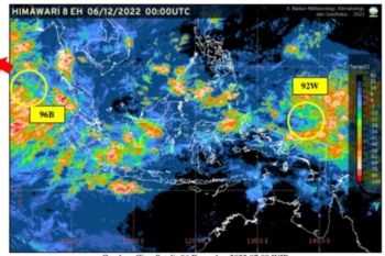 Bibit siklon tropis 96B menjadi siklon tropis berkategori tinggi, menurut BMKG