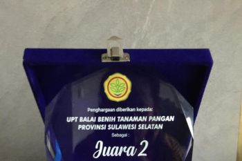 UPT Benih Sulawesi Selatan raih peringkat terbaik kedua secara nasional
