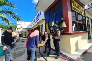 Mapolres Gowa Sulsel perketat pengamanan kantor antisipasi teror bom