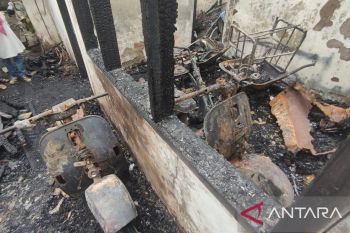 Satu unit rumah hangus terbakar di Jalan Letnan Yasin Palembang