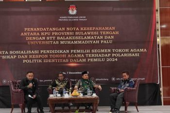 KPU Sulteng  gandeng perguruan tinggi sosialisasi pendidikan pemilih