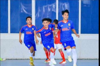 Kalahkan Lampung Barat, tim futsal Bandarlampung sabet medali emas Porprov