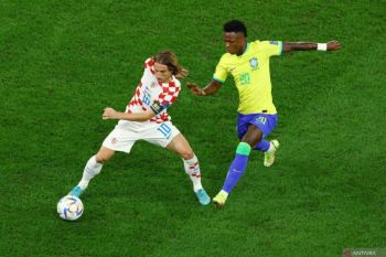 Brazil vs Kroasia tanpa gol pada babak pertama perempat final Piala Dunia 2022