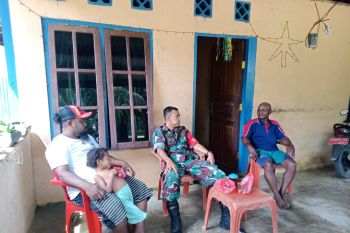 Koramil Supiori Selatan rutin laksanakan komsos bersama warga binaan