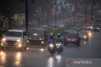 11 kabupaten dan kota di Sumsel berpotensi hujan lebat