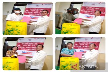 HUT Ke-85, ANTARA Jateng bagikan bingkisan kepada para pensiunan