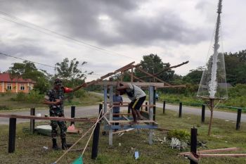 Koramil Numfor sebut tradisi buat pondok Natal sebagai tanda suka cita