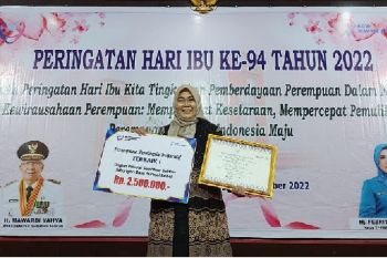 Kades Karang Dapo OKU raih penghargaan perempuan inspiratif tingkat Sumsel