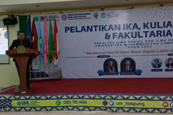 Dekan FISIP UM Lampung lantik IKAFISIP UM Lampung