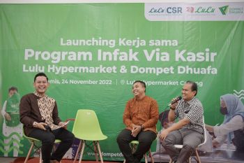 Dompet Dhuafa bersama Lulu Hypermarket kerja sama Program Infak via Kasir