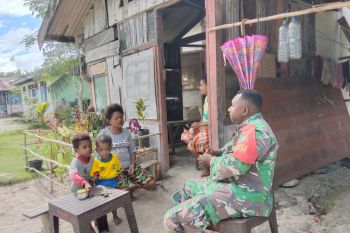 Koramil Biak Utara anjangsana ke warga binaan