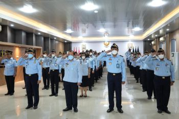 Kakanwil Kemenkumham Sumsel ikuti Upacara Hari Bela Negara ke-74