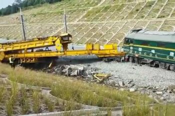 Kereta kerja proyek kereta cepat alami kecelakaan di Bandung Barat