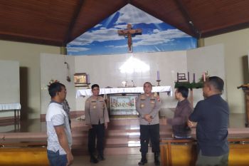 Polisi lakukan penjagaan di 16 gereja
