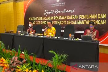 KPU Kalteng gelar rakor pencermatan penataan dapil Pemilu 2024