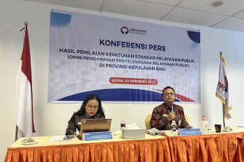 Ombudsman: Tiga pemda di Kepri raih nilai tertinggi pelayanan publik